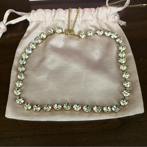 Loren Hope - Arista Slider Necklace In Crystal - 18k Gold Plated Over Brass - Picture 2 of 9